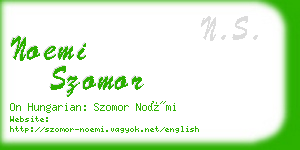noemi szomor business card